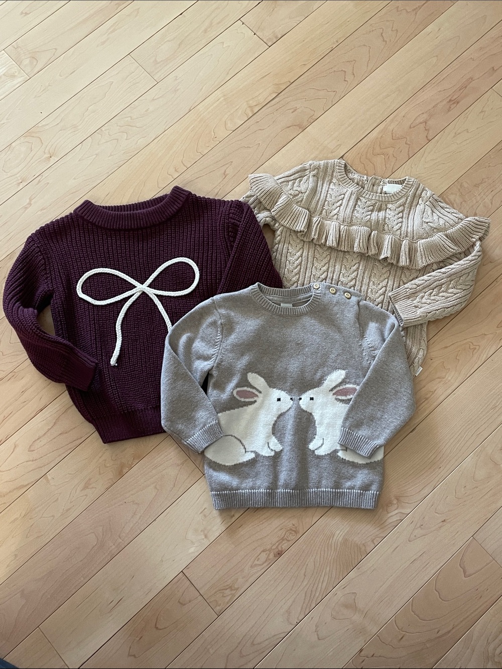 Bundle Girls Sweaters H&M Gigi & Max Firsts by petit lem 12month 18 month 2T 3T